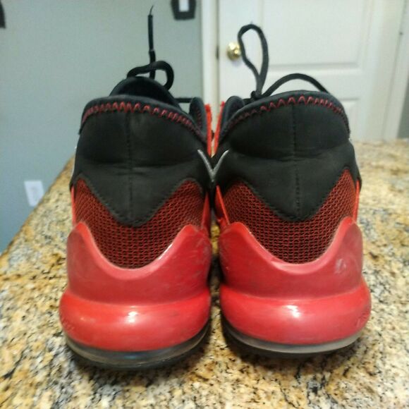 Mens 11.5 Nike AIR MAX IMPACT 2 Black Metallic Silver Red CQ9382 003 Basketball - Picture 10 of 12